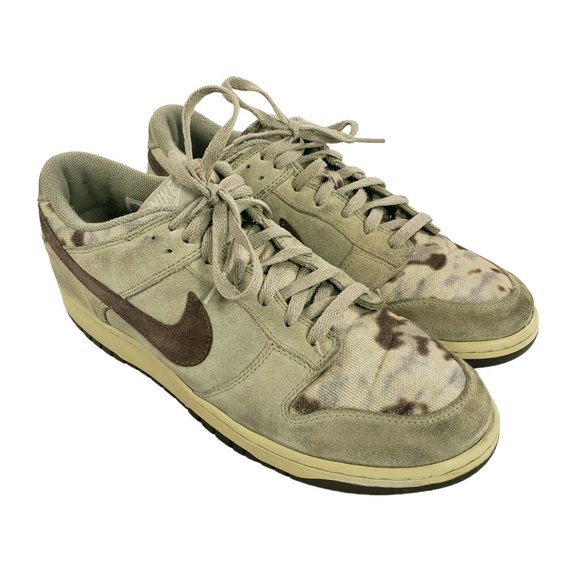 Nike Dunk Low PremiumLight Vegas Khaki Gold Chocolate Beige Camo Shoes Size 12